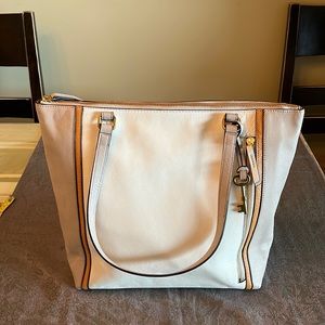 Fossil leather handbag